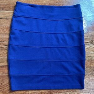 Purple Stretch Mini Skirt